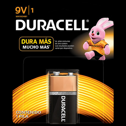 2 pack Pila Duracell 9V