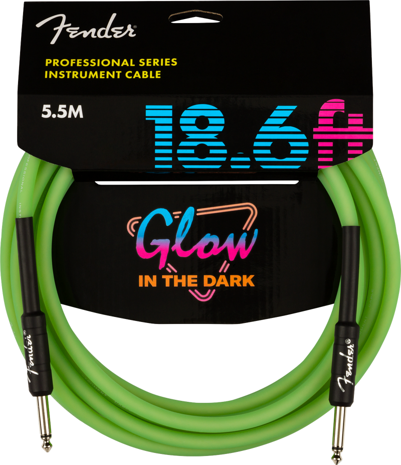 Cable Fender Pro Plug Glow In The Dark 5.5 Metros 0990818119