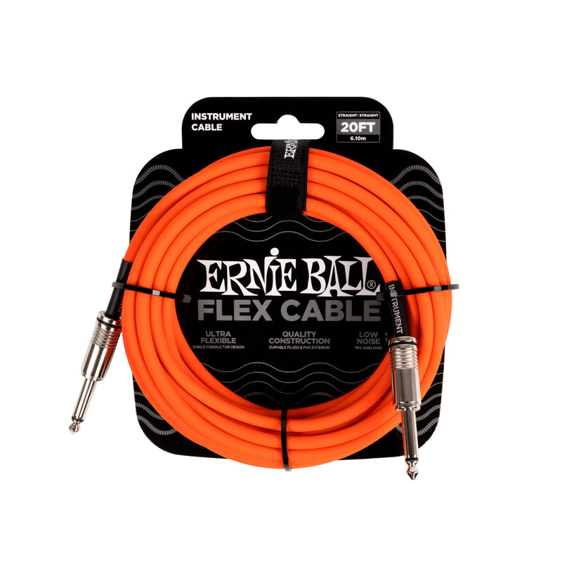 Cable Ernie Ball Flex Plug 6.10mt Para Instrumento P06421