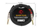 Cable SILENT Kirlin Plug Para Instrumentos 6 Metros IP-201PRG-SILENT-20FT