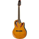 Ovation Guitarra Electro Acústica Celebrity Elite CE44C-4A-G Mid Cutaway Cuerdas Nylon
