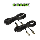 2 Pack de cables XLR Shure C50J de 15.2 metros para micrófono