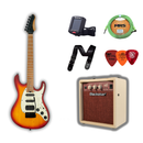Paquete Guitarra Electrica Mars y Amplificador Blackstar Debut Crema