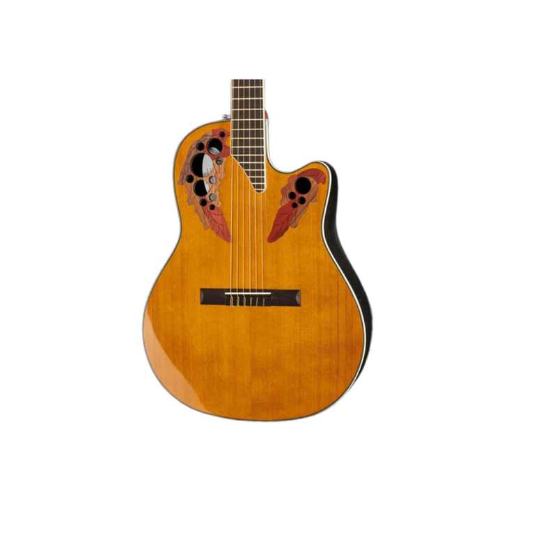 Ovation Guitarra Electro Acústica Celebrity Elite CE44C-4A-G Mid Cutaway Cuerdas Nylon