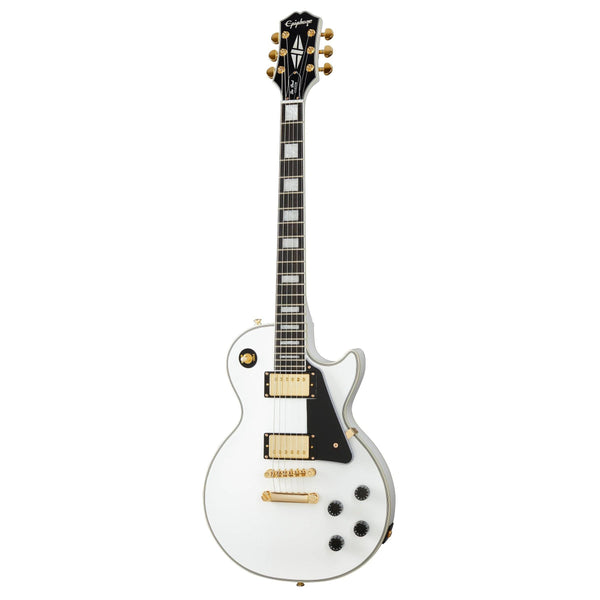 Guitarra Epiphone Eléctrica Les Paul Custom Alpine White EILCAWGH1