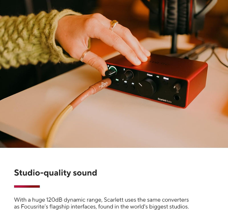 Interfaz de audio Focusrite Scarlett SOLO 4