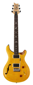 PRS SE Custom 22 Semi-Hollow, Santana Yellow, guitarra eléctrica con gig bag