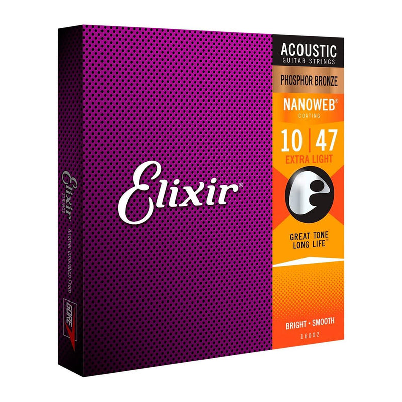 Cuerdas Elixir 10-47 Acoustic 16002 Nanoweb