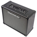 Fotografía del amplificador Blackstar ID:CORE V4 Stereo 40, con diseño compacto en color negro, panel frontal con controles, ideal para estudio y práctica casera.

