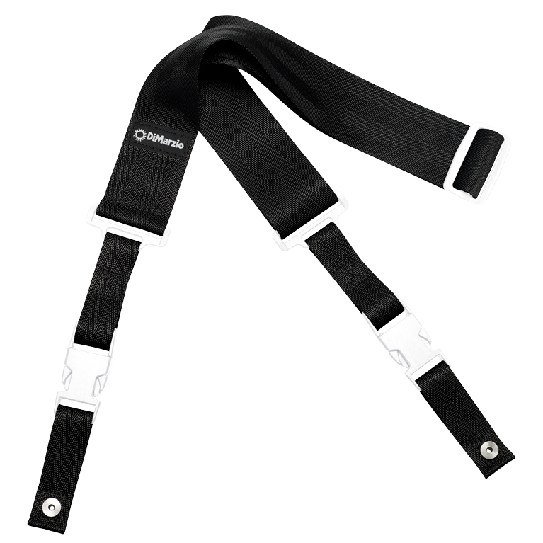 Strap DiMarzio ClipLock  Negro  Con Blanco DD2200BK+W