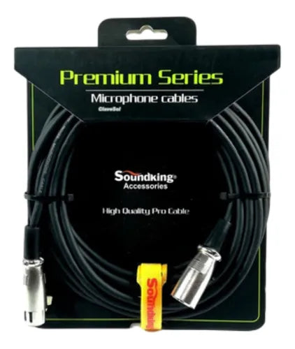 Cable XLR Para Micrófono Soundking 8 Metros BB106-8M