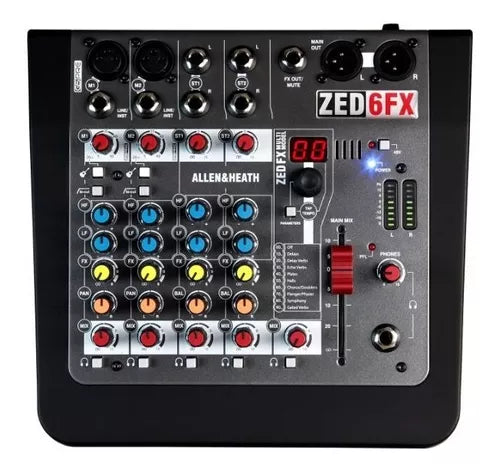 Mezcladora De Audio Allen & Heath ZED-6FX 6 canales, C/efectos
