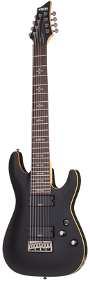 GUITARRA SCHECTER DEMON-8 AGED BLACK SATIN