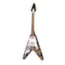 Guitarra Electrica Epiphone Jimi Hendrix "Love Drops" Flying V (Incl. Hard Case) ECJHFVEBNH3