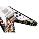 Guitarra Electrica Epiphone Jimi Hendrix "Love Drops" Flying V (Incl. Hard Case) ECJHFVEBNH3