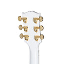 Guitarra Electrica Epiphone Les Paul Custom Alpine Blanca inspirada por Gibson ECLPCAWGH1