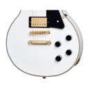 Guitarra Electrica Epiphone Les Paul Custom Alpine Blanca inspirada por Gibson ECLPCAWGH1