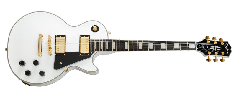 Guitarra Epiphone Eléctrica Les Paul Custom Alpine White EILCAWGH1 (bf24)