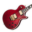 Guitarra Electrica Epiphone Les Paul Custom Axcess Quilt Ruby Incluye Estuche EILPACQALRUBGH1