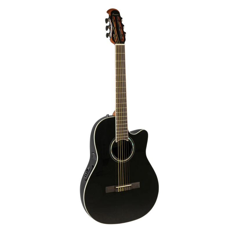 Guitarra electroacústica Ovation CS24C-5G-G cuerdas de nylon Black