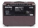 Panel trasero hartke ACR5 con salida XLR y linea auxiliar