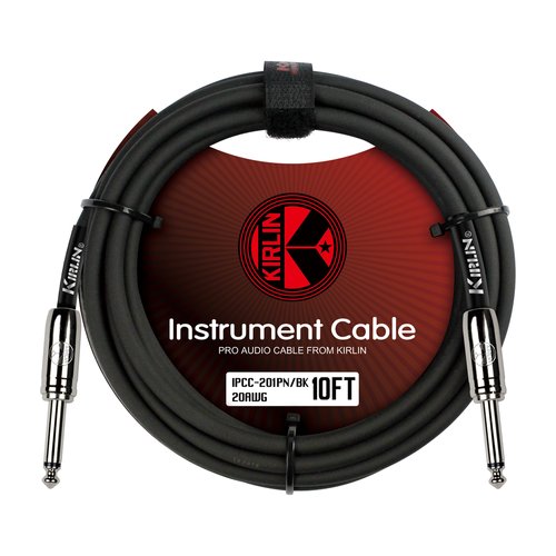 Cable Kirlin IPCC-201PN/BK Plug Para Instrumentos, 3 Metros
