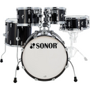 BATERIA SONOR MOD. AQ2 MARTINI SET NEGRO TRANSPARENTE BURST