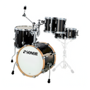 Sonor AQX Jazz Set  Black Midnight sparkle – Batería Acústica de 4 Piezas para Jazz