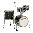 Sonor AQX Micro Set Black Midnight Sparkle – Batería Acústica Compacta de 4 Piezas