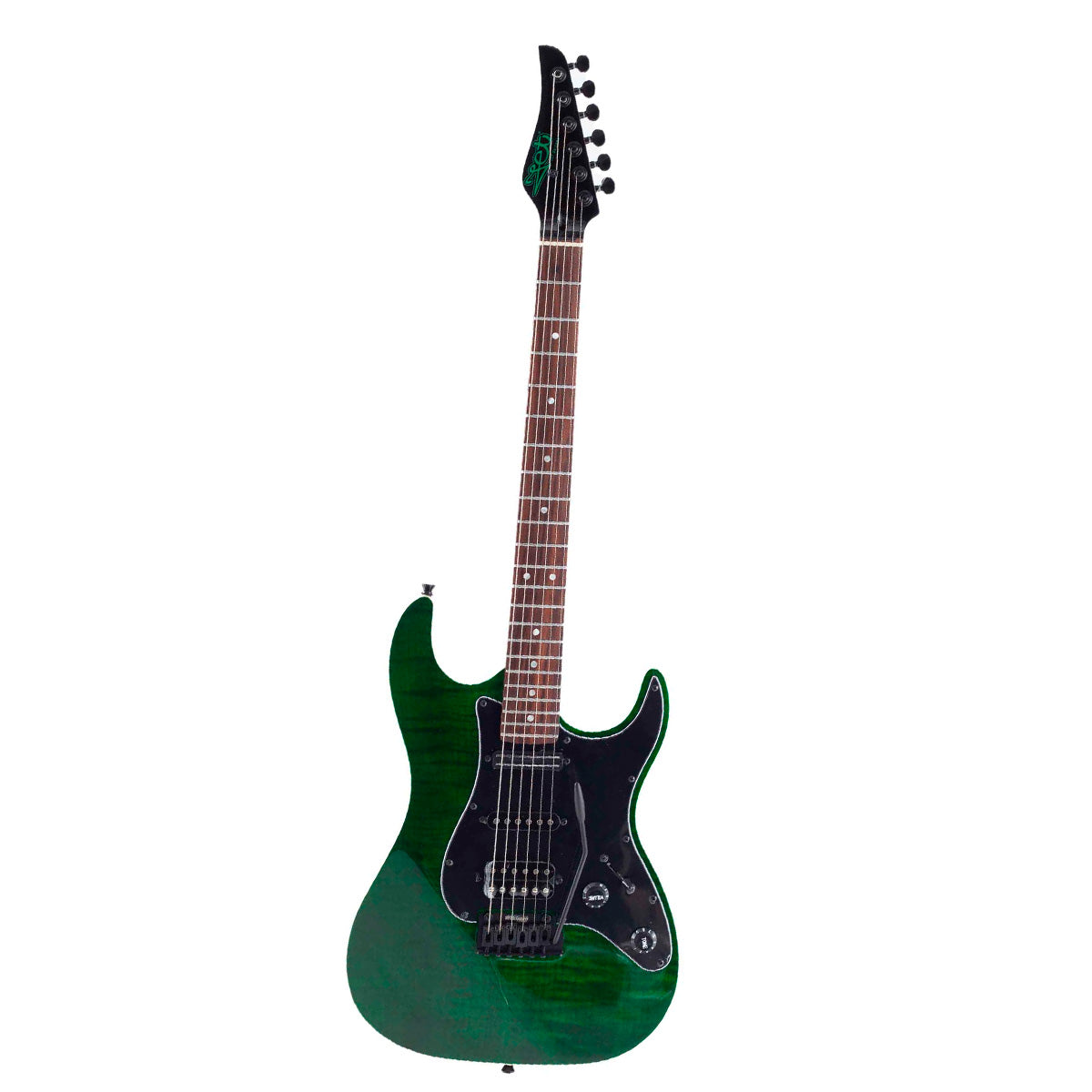 GUITARRA ELECTRICA JET GUITARS JS-450 TGR R TRANSPARENT GREEN