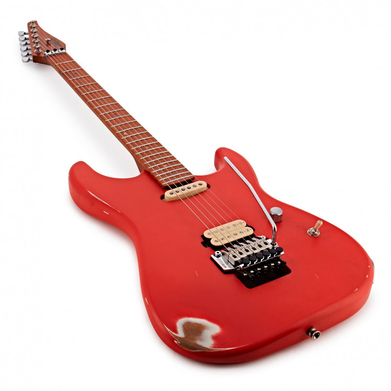 Guitarra Electrica JET JS850 Red Con Relic Puente Floyd rose