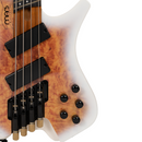 Bajo Mars Eléctrico Headless 4 MS – Diseño Compacto y Ligero WHITE BURST GLOSS