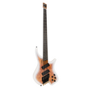 Bajo Mars Eléctrico Headless 4 MS – Diseño Compacto y Ligero WHITE BURST GLOSS