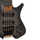 Bajo Mars Eléctrico Headless 5 – Diseño Moderno y Sonido Versátil GREY BURST SATIN