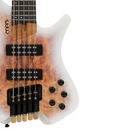 Bajo Mars Eléctrico Headless 5 – Diseño Moderno y Sonido Versátil WHITE BURST GLOSS