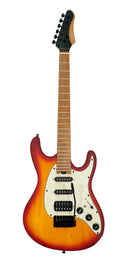 Paquete Guitarra Electrica Mars Cherry Con Amplificador 10 w
