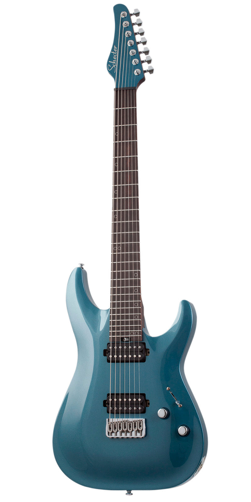 Guitarra Electrica Schecter 7 cuerdas Aaron Marshall AM-7 Cobalt Slate