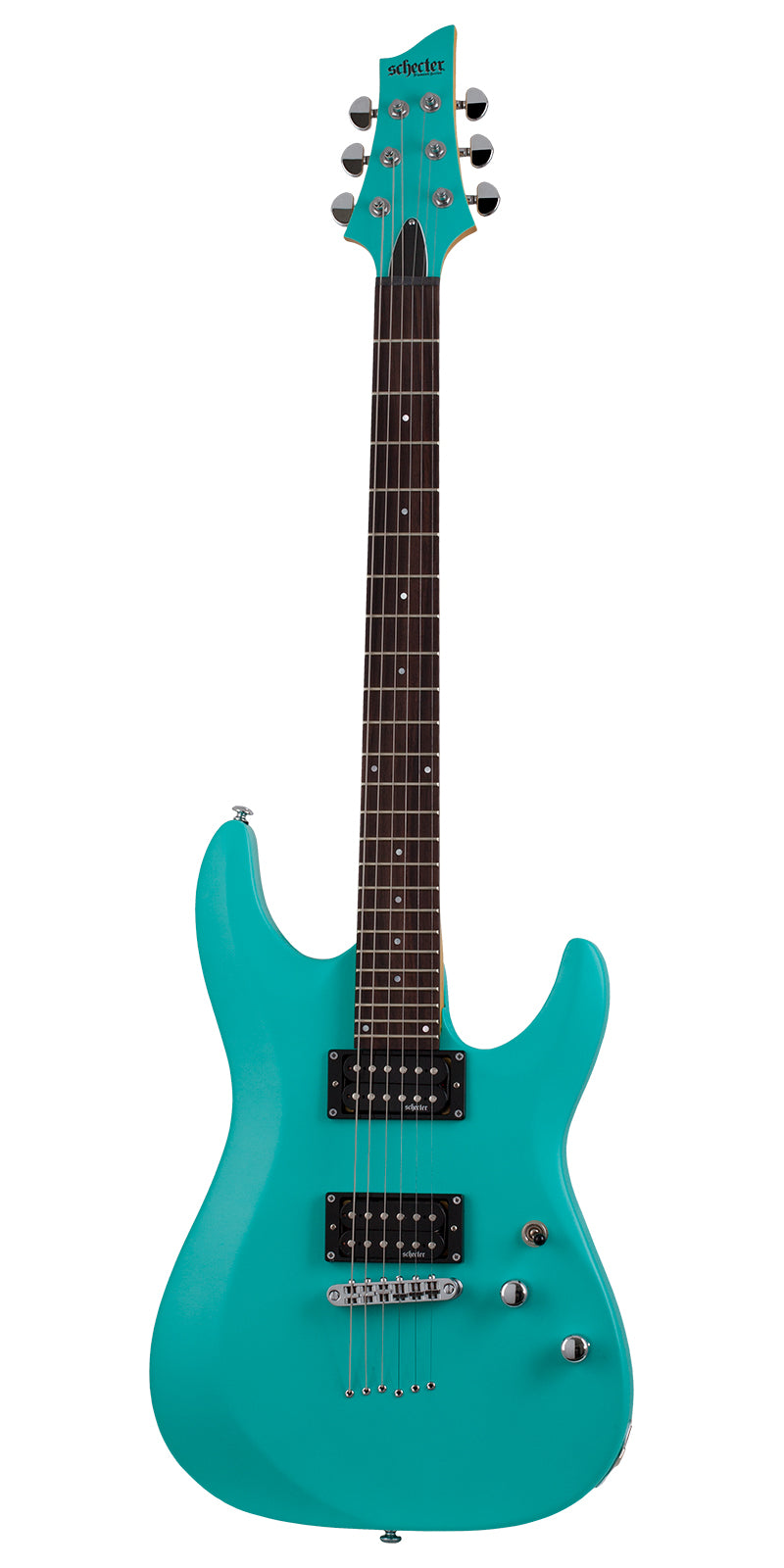 GUITARRA SCHECTER ELECTRICA  C-6 DELUXE SATIN AQUA