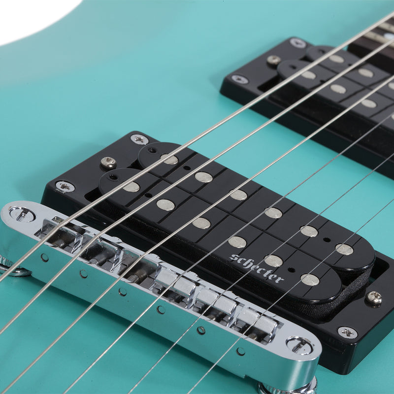 GUITARRA SCHECTER ELECTRICA  C-6 DELUXE SATIN AQUA