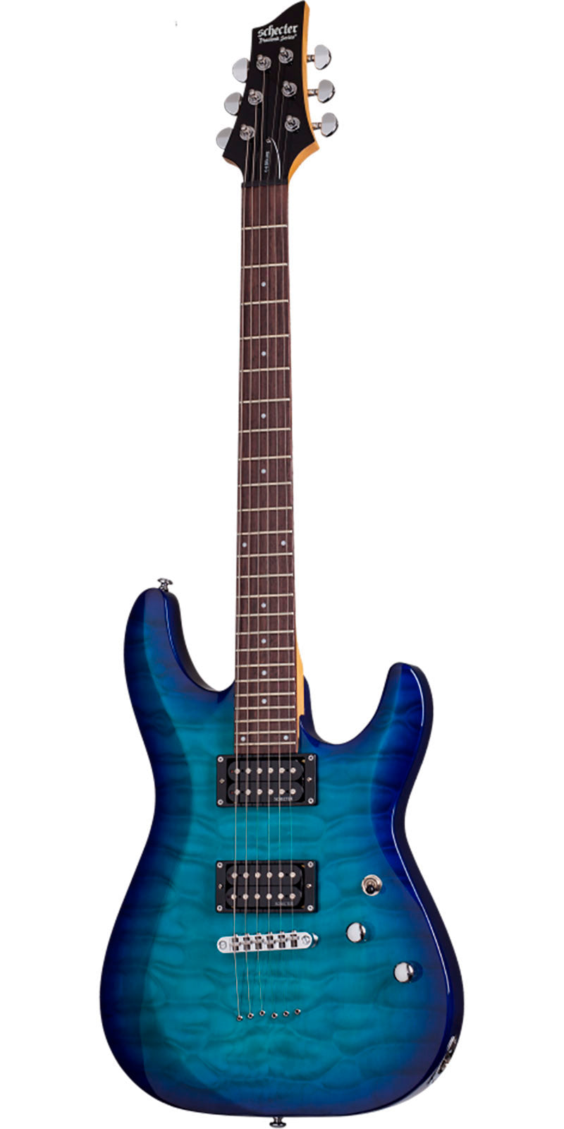 GUITARRA ELECTRICA SCHECTER C-6 PLUS  AZUL OCEANO SOMBREADO