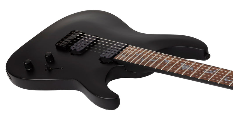 GUITARRA SCHECTER ELECTRICA DAMIEN-6 NEGRO SATINADO