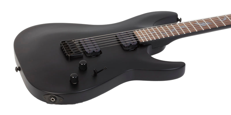 GUITARRA SCHECTER ELECTRICA DAMIEN-6 NEGRO SATINADO