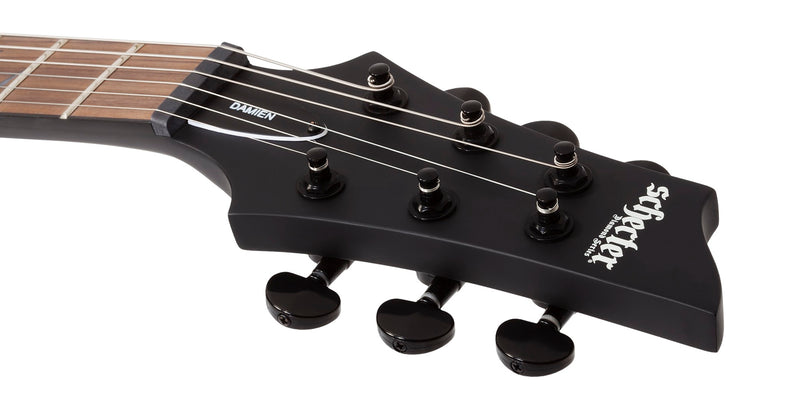 GUITARRA SCHECTER ELECTRICA DAMIEN-6 NEGRO SATINADO