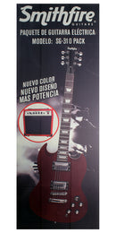 Paquete Guitarra Electrica Smithfire tipo SG DT