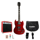 Paquete Guitarra Electrica Smithfire tipo SG DT