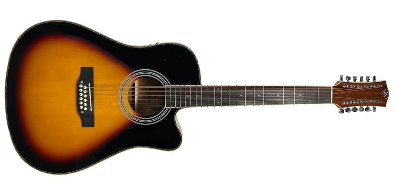 Guitarra Electroacustica Doce Cuerdas/Docerola Symphonic J20CE Sunburst