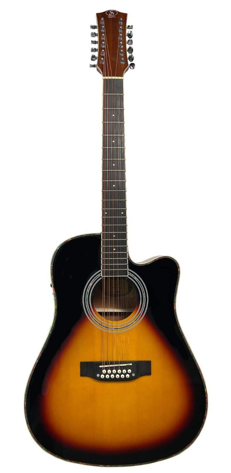 Guitarra Electroacustica Doce Cuerdas/Docerola Symphonic J20CE Sunburst