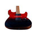 GUITARRA ELECTRICA JET GUITARS JS-1000V VULCANO TRANSPARENT RED