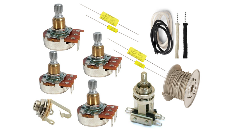 Kit de electrónica para guitarra Gibson® Les Paul® (calidad óptima) 2 Pots