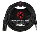 Cable Kirlin Canon-Plug 6 Metros Para Micrófono XLR a Plug MPC-471B-20FT-BK